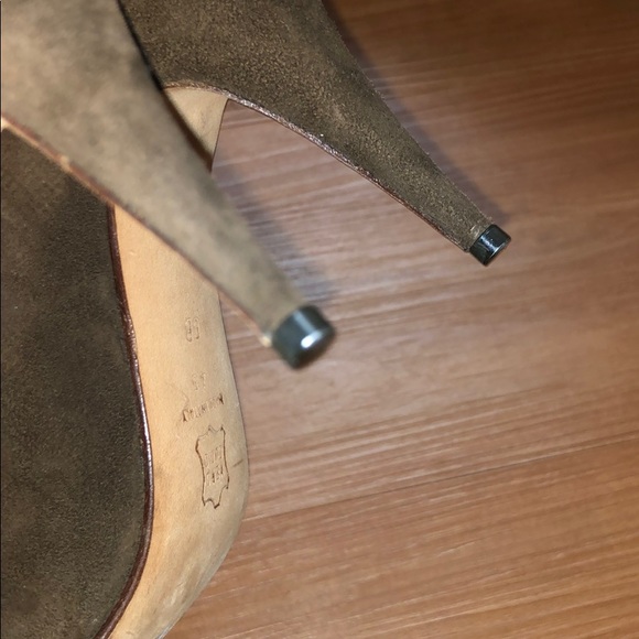 Via spiga dark brown suede pumps heels Sz 6 - Picture 7 of 7
